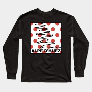 Alpe d'Huez - King of the Mountains (KOM) Long Sleeve T-Shirt